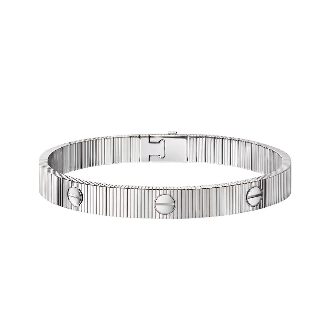 Flexible Screw-Lock Bracelet, 18K Gold Plated