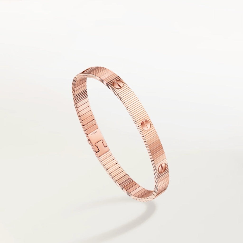 Flexible Screw-Lock Bracelet, 18K Gold Plated