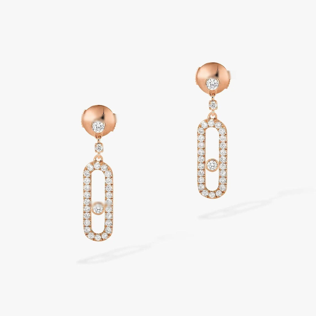 Sliding Stone Drop Earrings