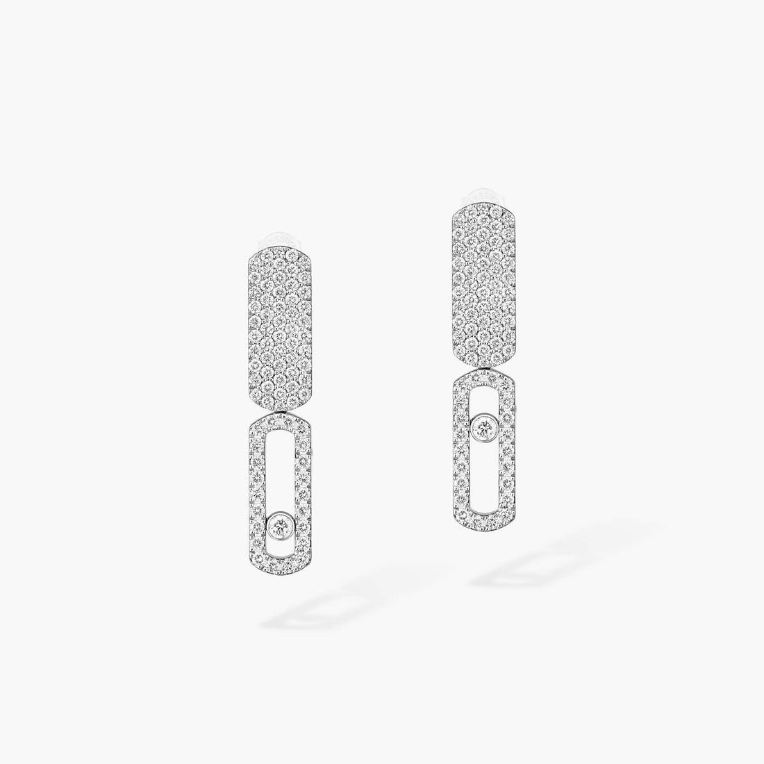 Sliding Stone Earrings, Small