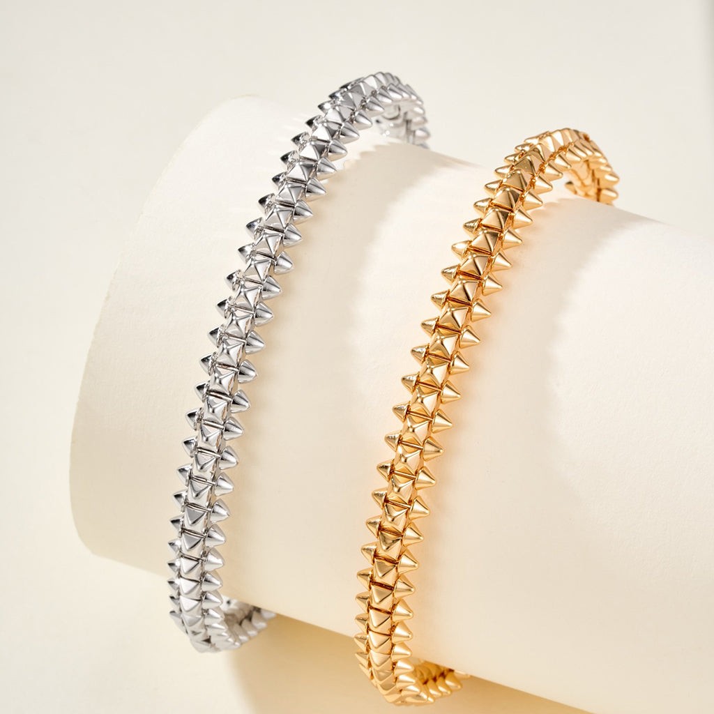 Studded Bangle Bracelet, 8 mm