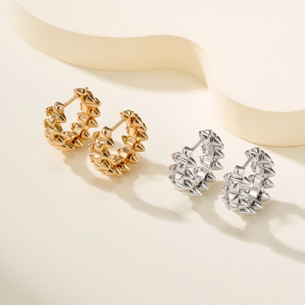 Studded Mini Hoop Earrings