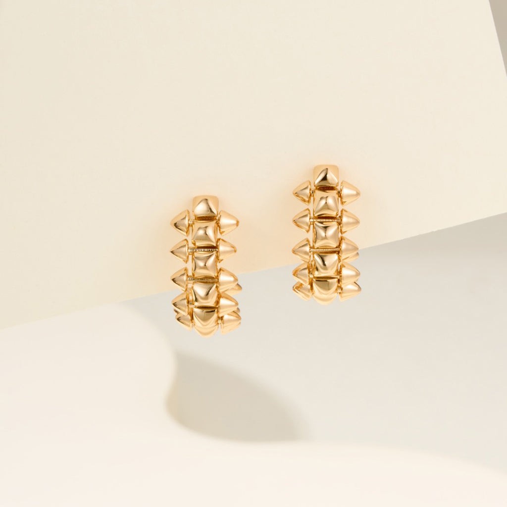 Studded Mini Hoop Earrings