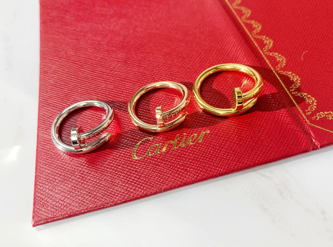 Wrapped Nail Ring, 18K Yellow Gold Plated