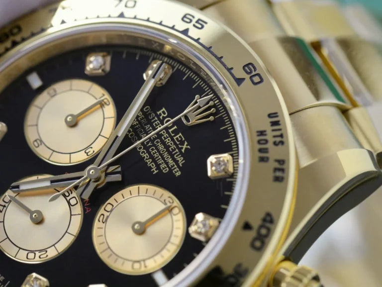 Chronograph Racing Watch, Yellow Gold Tone, 40 mm