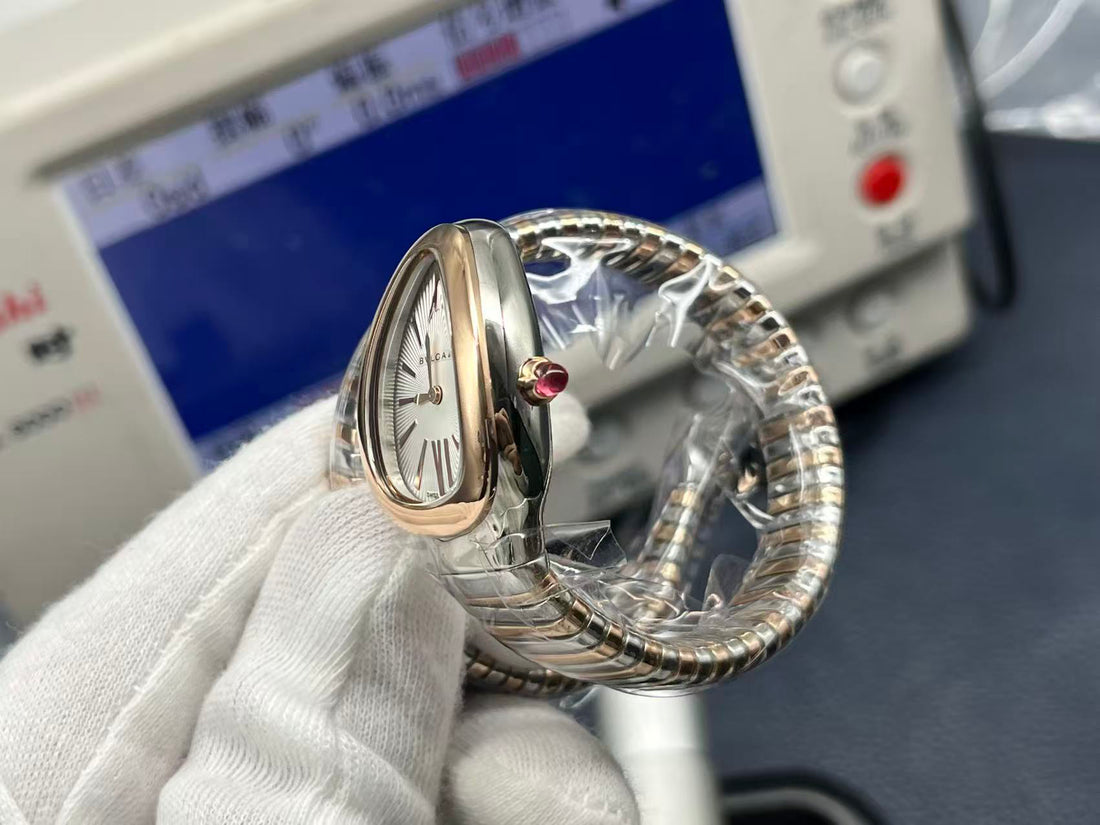 Coiled Band Watch, Rose Gold Tone, Steel, 35 mm