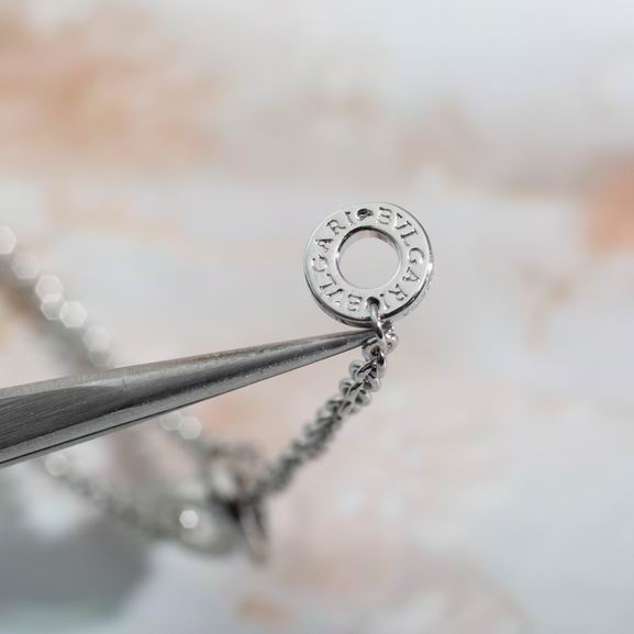 Spiral Pendant Necklace, White Gold Tone