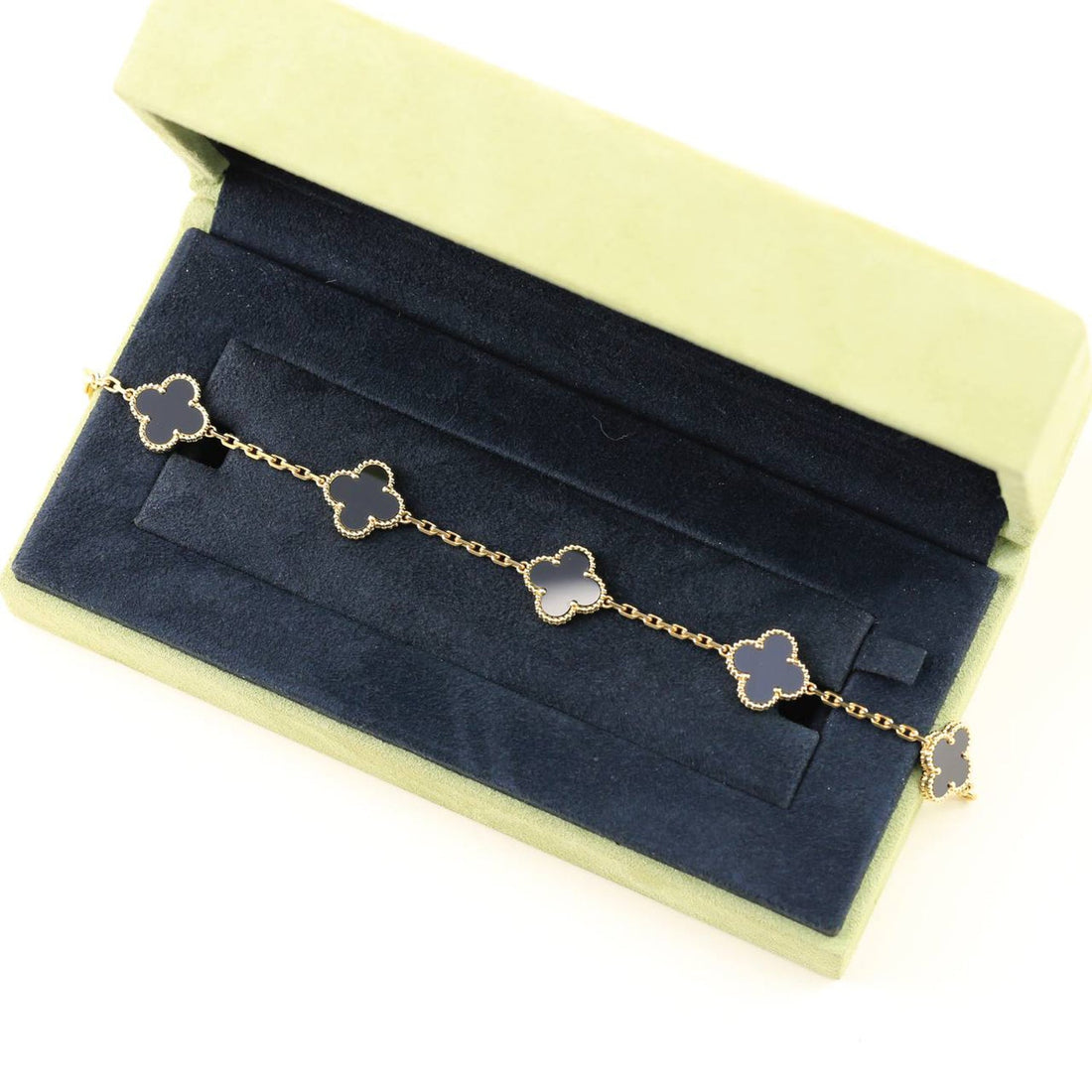 Quatrefoil 5 Motifs Bracelet, Onyx