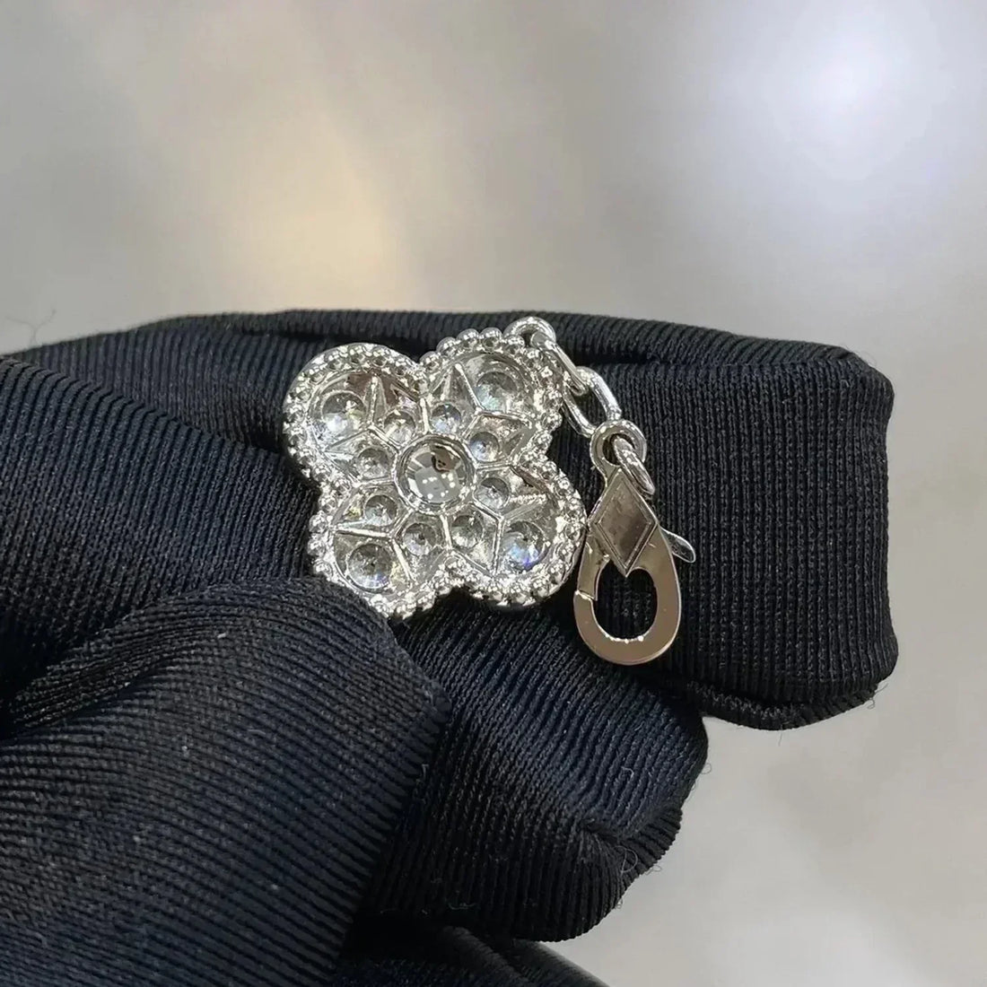 Quatrefoil 5 Motifs Bracelet, Pavé
