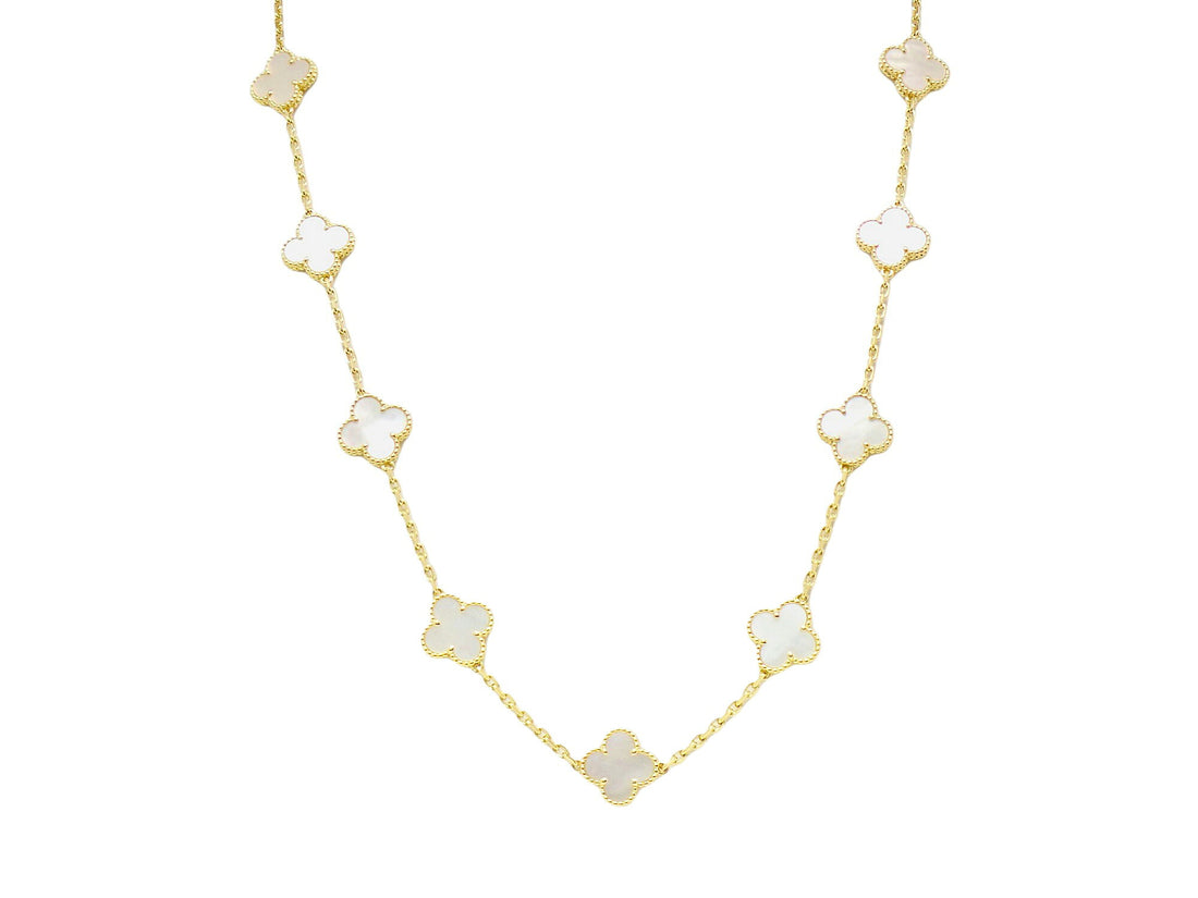 Quatrefoil Long Necklace, 20 Motifs