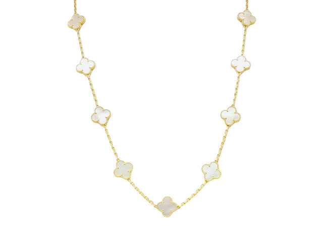 Quatrefoil Long Necklace, 20 Motifs
