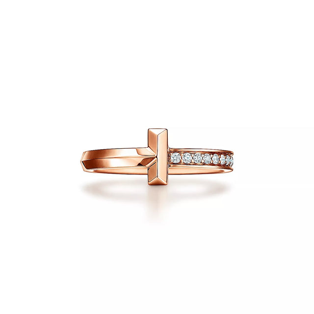 Wide Band Ring, Rose Gold Tone