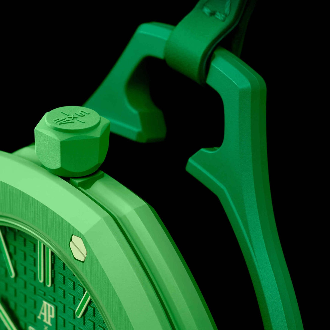 Round Watch, Green