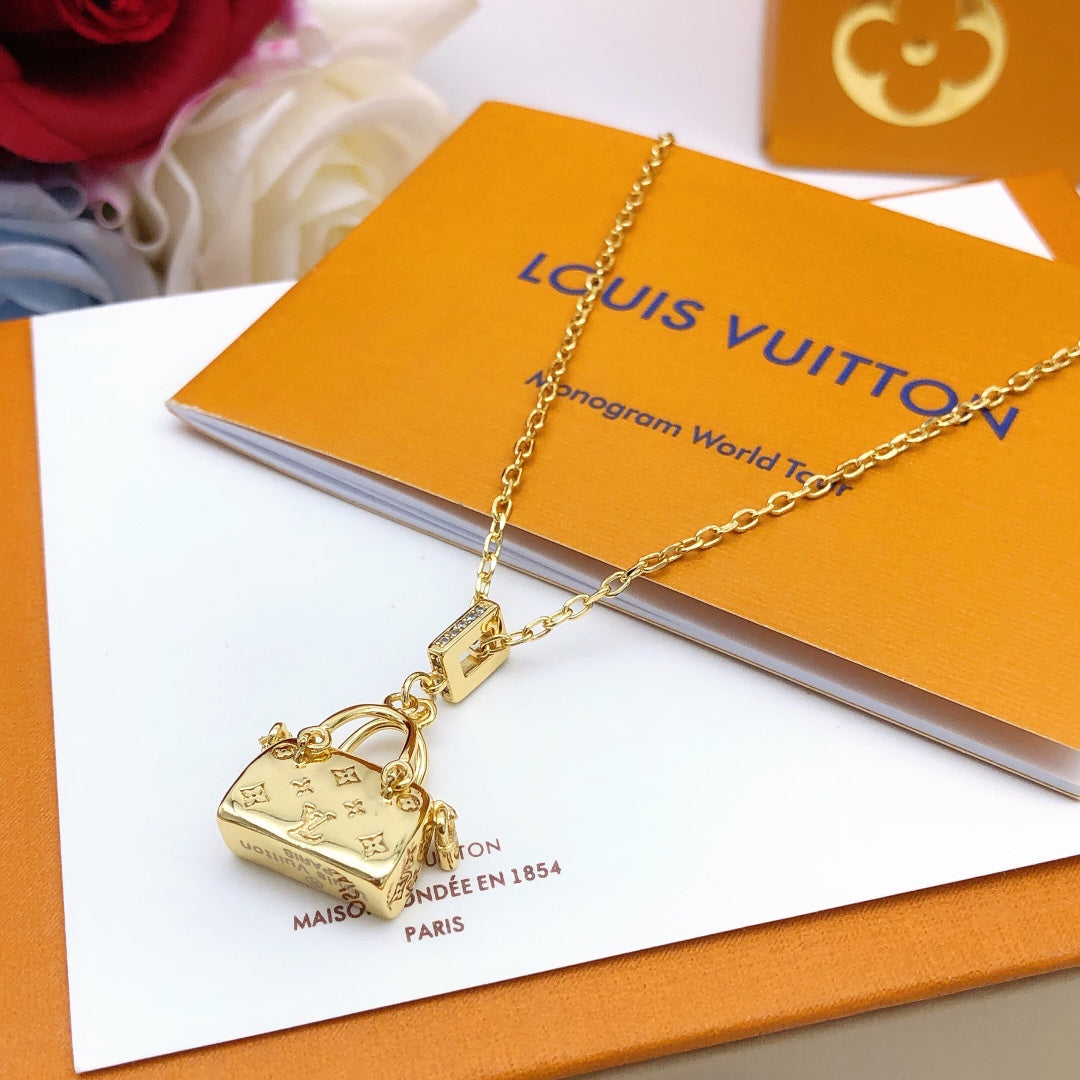 Padlock Charm Necklace