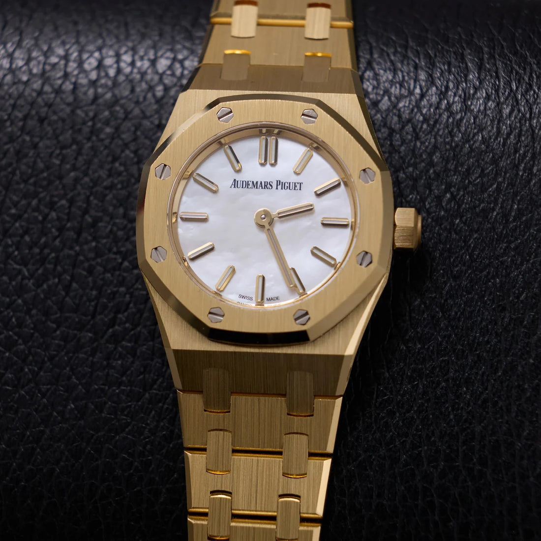 Octagonal Bezel Watch, Yellow Gold Tone, 23 mm