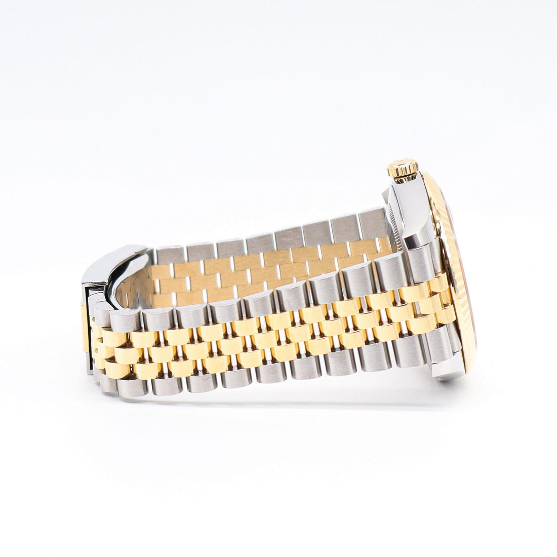 Classic Date Watch, Yellow Gold Tone, Steel, 41 mm