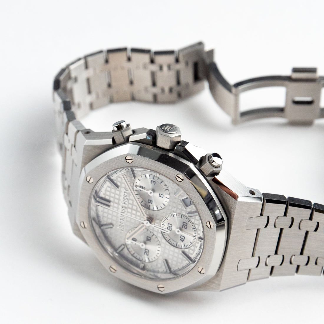 Octagonal Bezel Watch, Steel, 41 mm