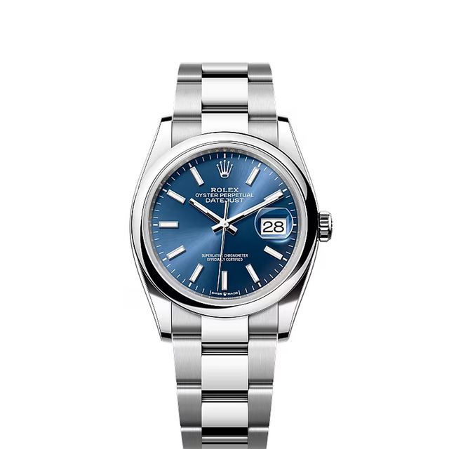 Classic Date Watch, White Gold Tone, Steel, White, 31 mm