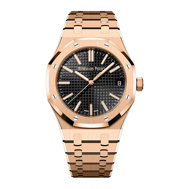 Octagonal Bezel Watch, Rose Gold Tone, 41 mm