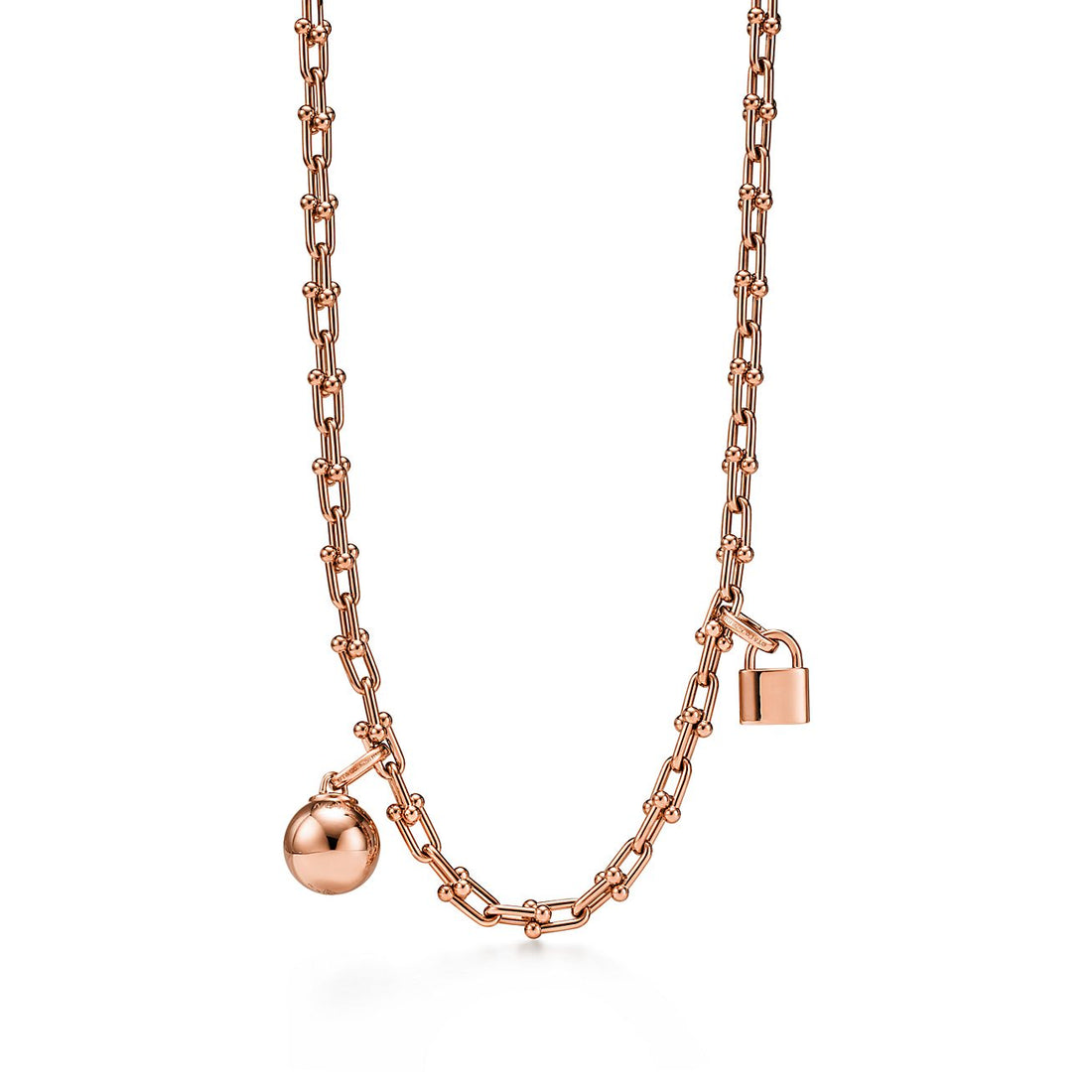 Link Chain Necklace, Rose Gold Tone