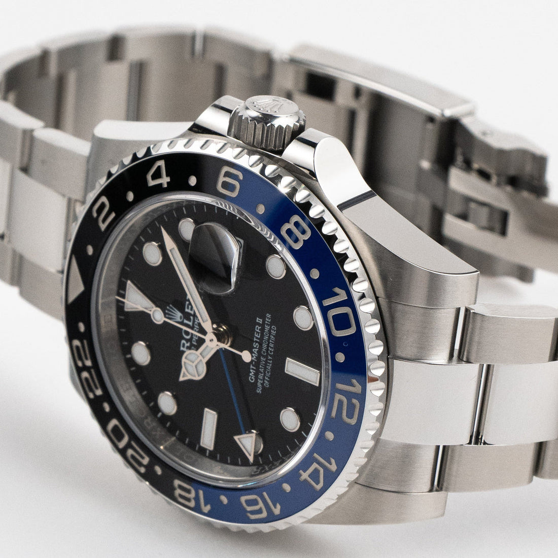 Dual-Time Bezel Watch, Steel, 40 mm