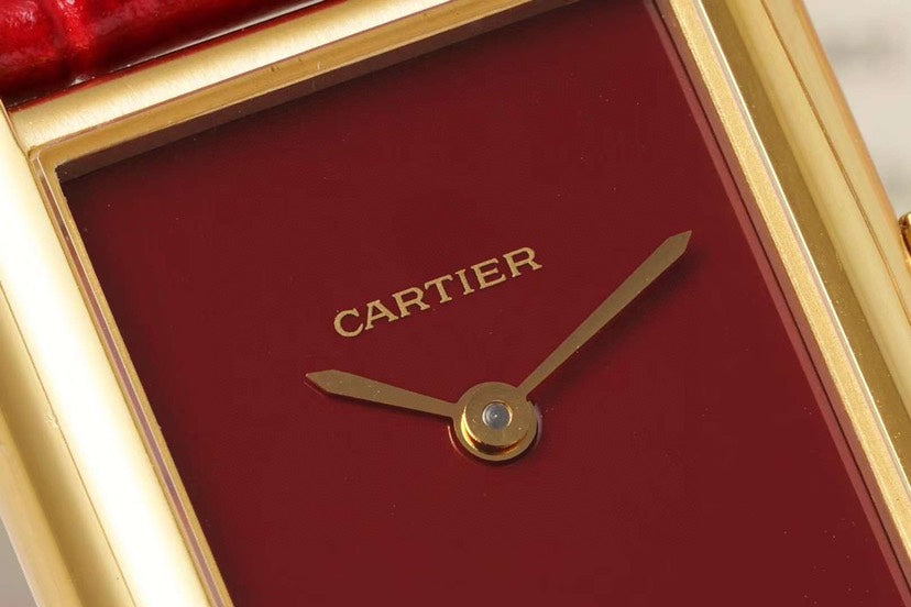Rectangular Case Watch, Yellow Gold Tone, Medium Model