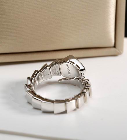 Snake-Scale Ring, Rose Gold Tone, Stone-Set
