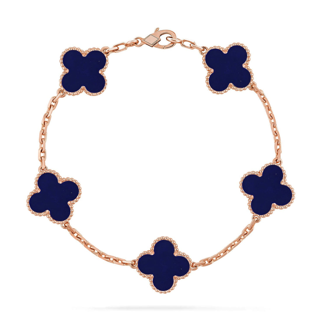 Quatrefoil 5 Motifs Bracelet, Lapis Lazuli