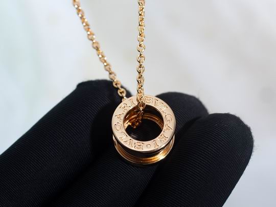 Spiral Pendant Necklace, Rose Gold Tone