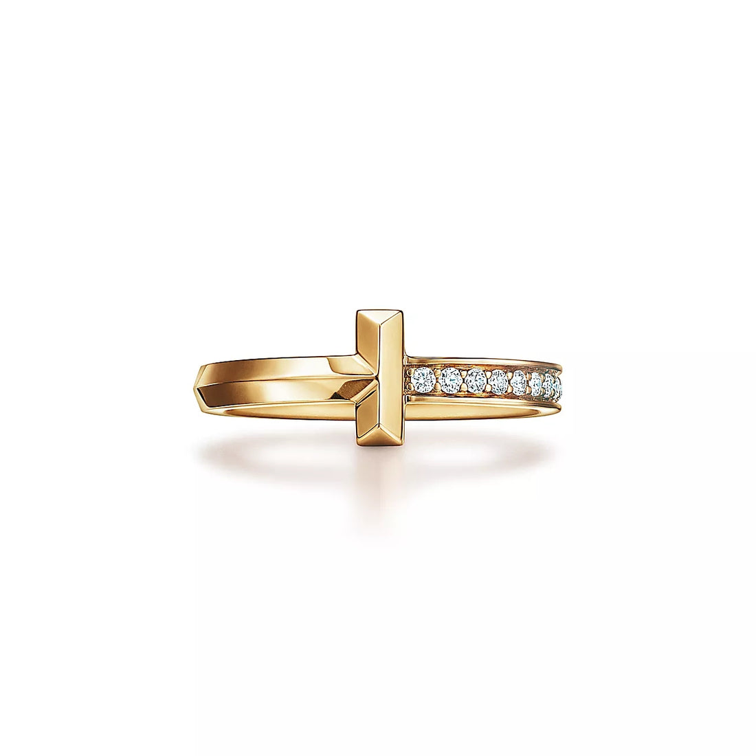 Wide Band Ring, Yellow Gold Tone