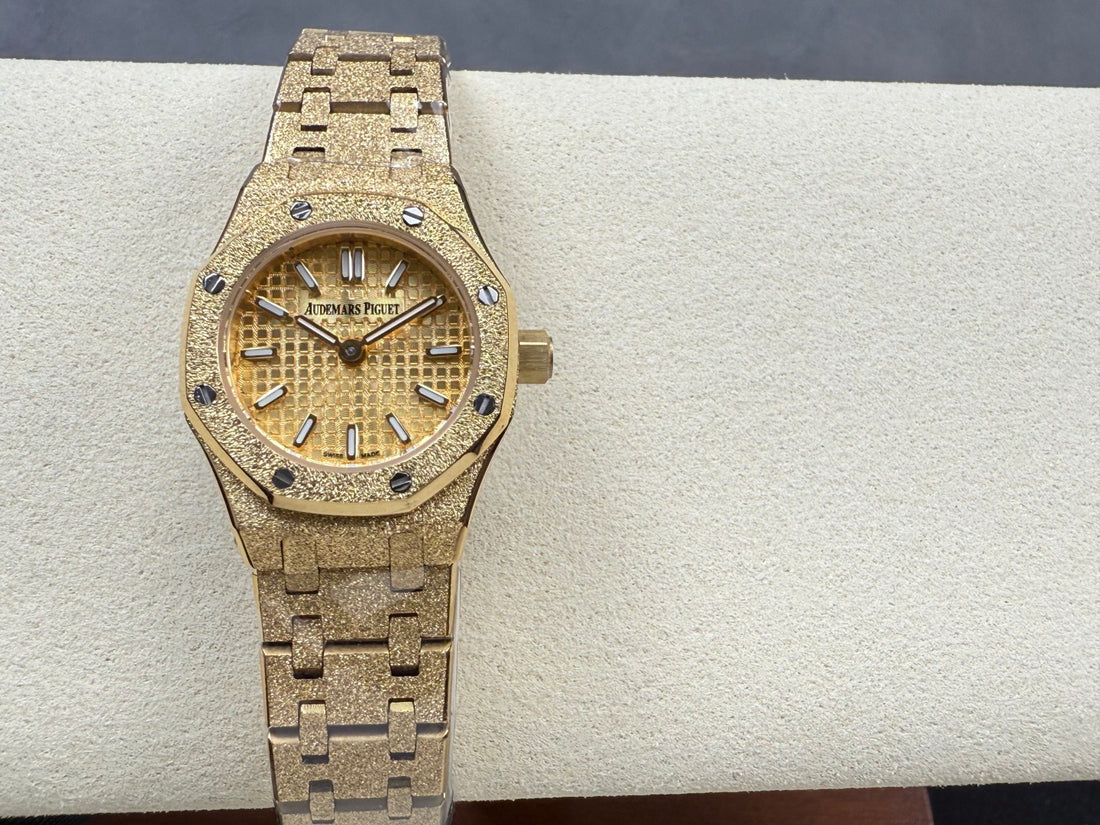 Octagonal Bezel Watch, Yellow Gold Tone, 23 mm