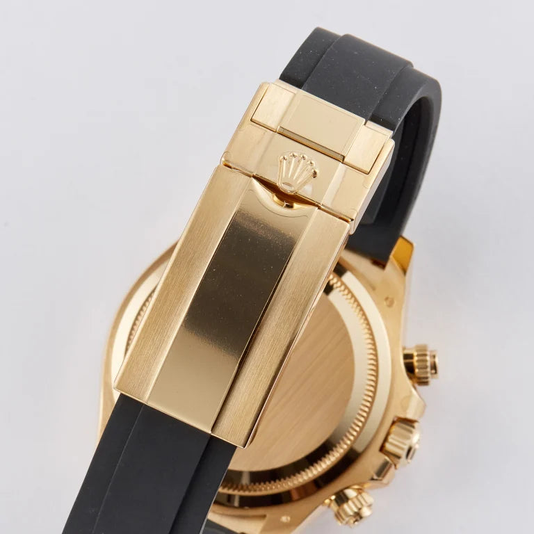 Chronograph Racing Watch, Yellow Gold Tone, 40 mm