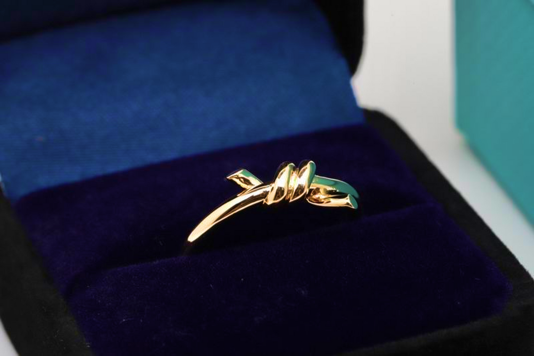 Knot Ring, Yellow Gold Tone
