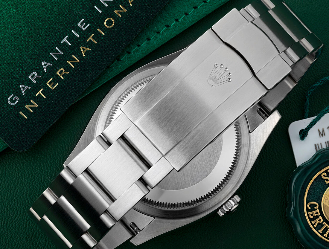 Round Automatic Watch, Steel, 36 mm
