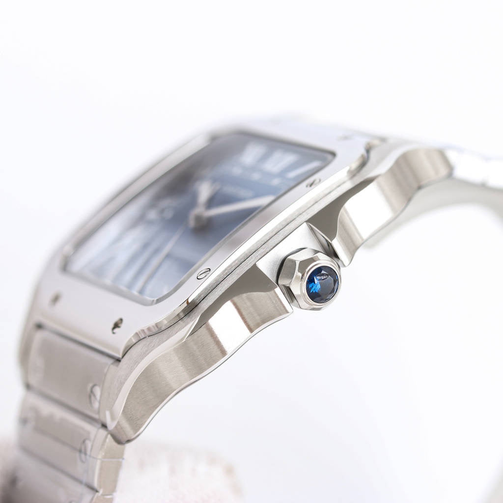 Square Case Watch, Steel