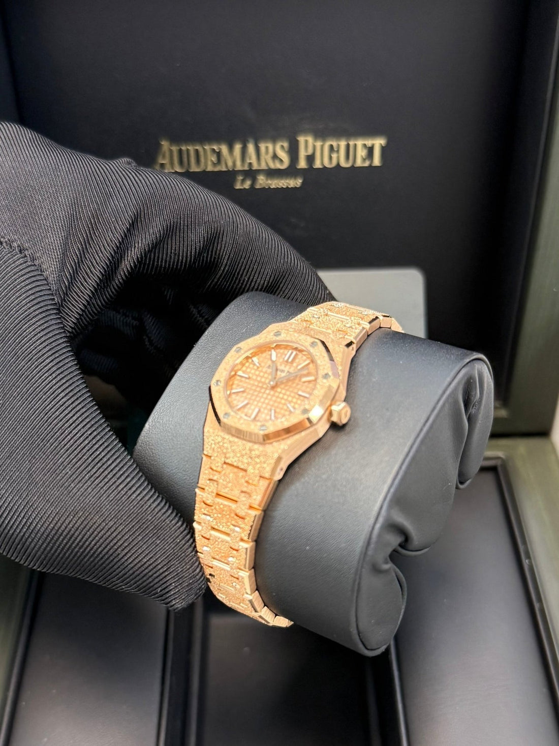Octagonal Bezel Watch, Rose Gold Tone, 23 mm