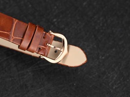 Rectangular Case Watch, Yellow Gold Tone, Mini Model