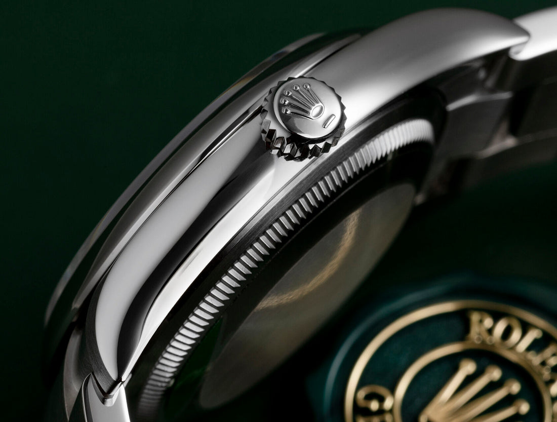Round Automatic Watch, Steel, 36 mm