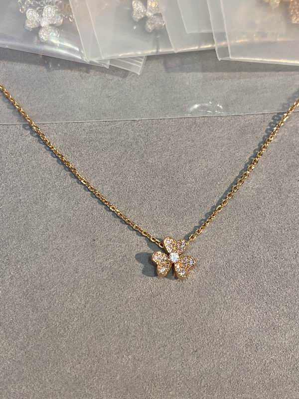 Petal Pendant Necklace, White Gold Tone