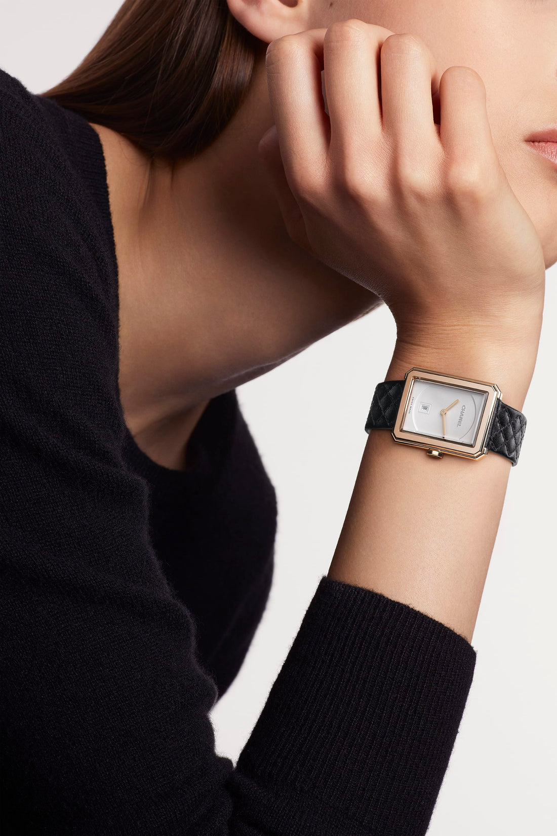 Round Watch, Beige