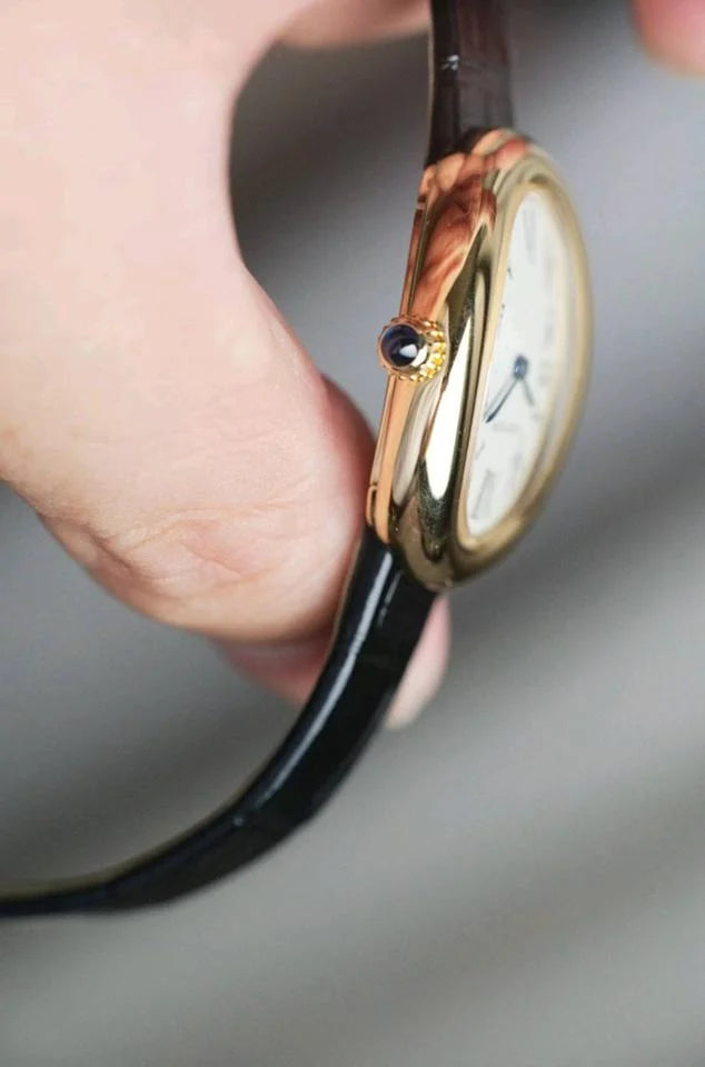 Oval Case Watch, 18K, Yellow Gold Tone, Small Model