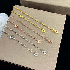 Snake-Scale Necklace, Rose Gold Tone, Stone-Set