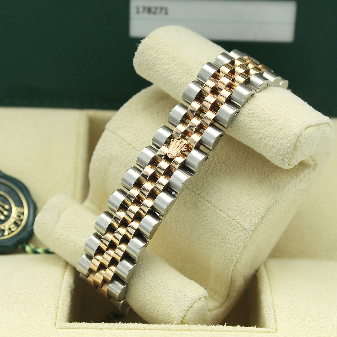 Classic Date Watch, Yellow Gold Tone, Steel, 31 mm