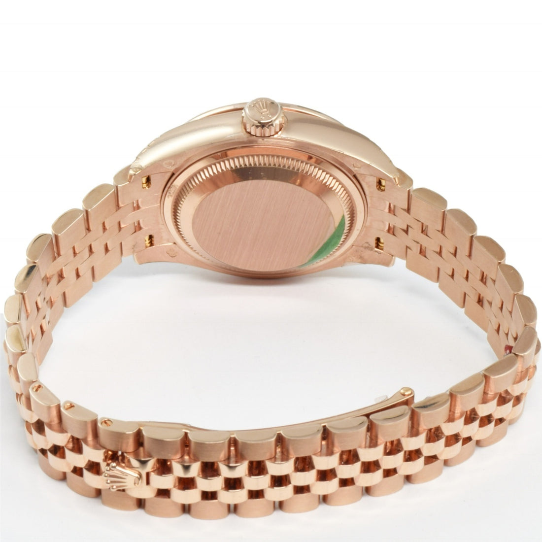 Classic Date Watch, Rose Gold Tone, Stone-Set, 28 mm