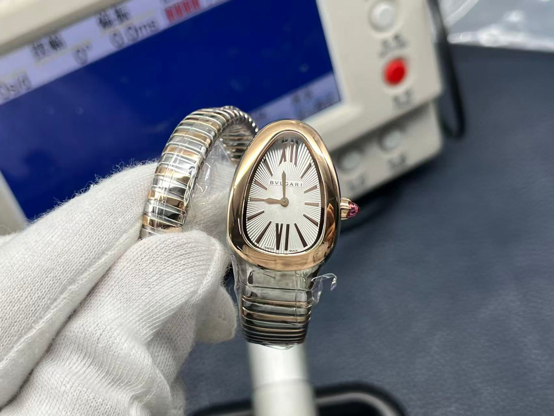 Coiled Band Watch, Rose Gold Tone, Steel, 35 mm