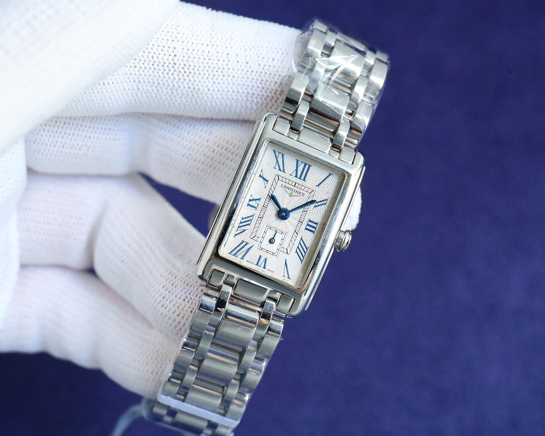 Rectangular Case Watch, Steel