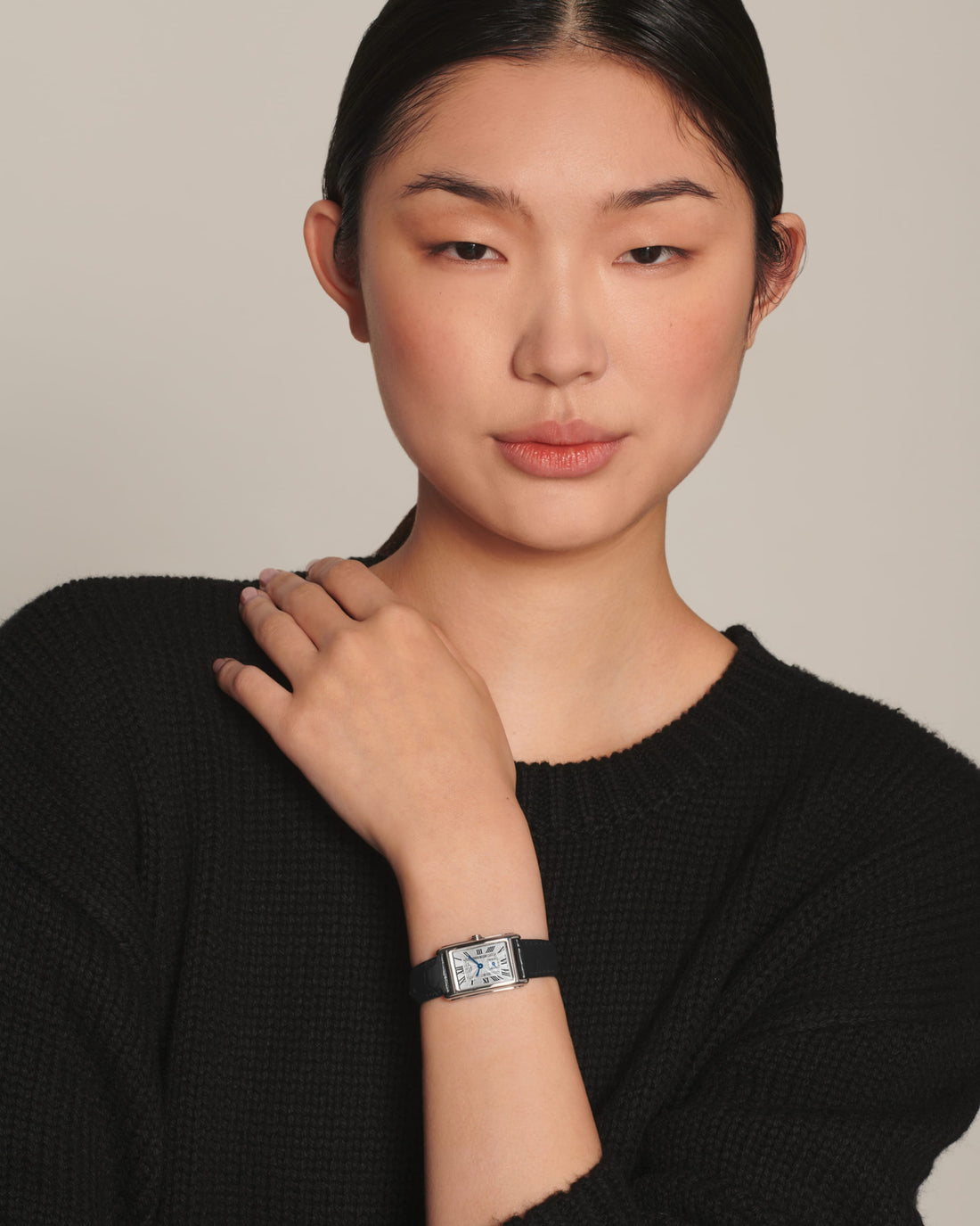 Rectangular Case Watch, Steel