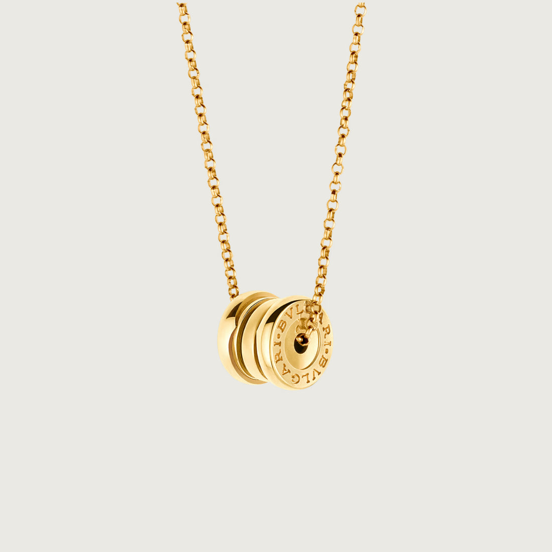 Spiral Pendant Necklace, 18K Yellow Gold Plated
