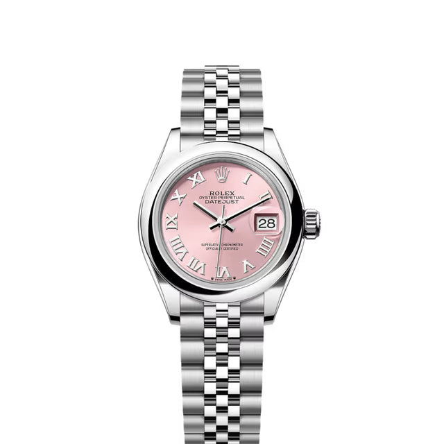 Classic Date Watch, Steel, 28 mm