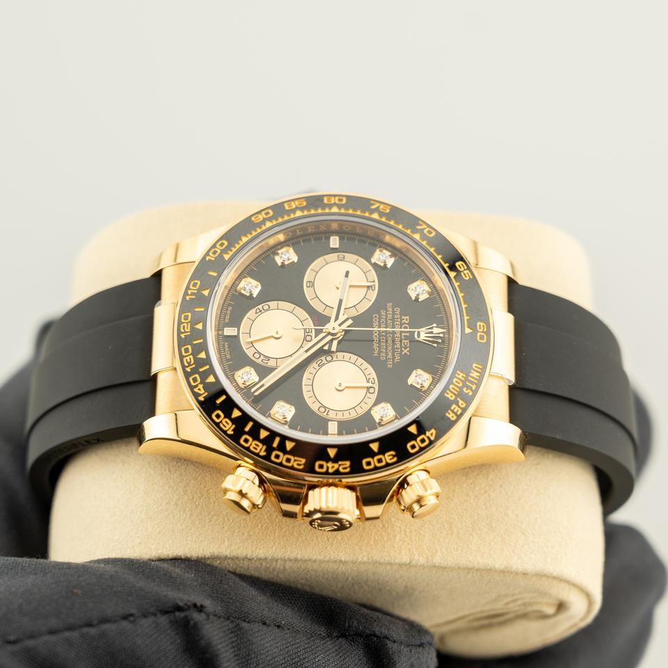 Chronograph Racing Watch, Yellow Gold Tone, 40 mm